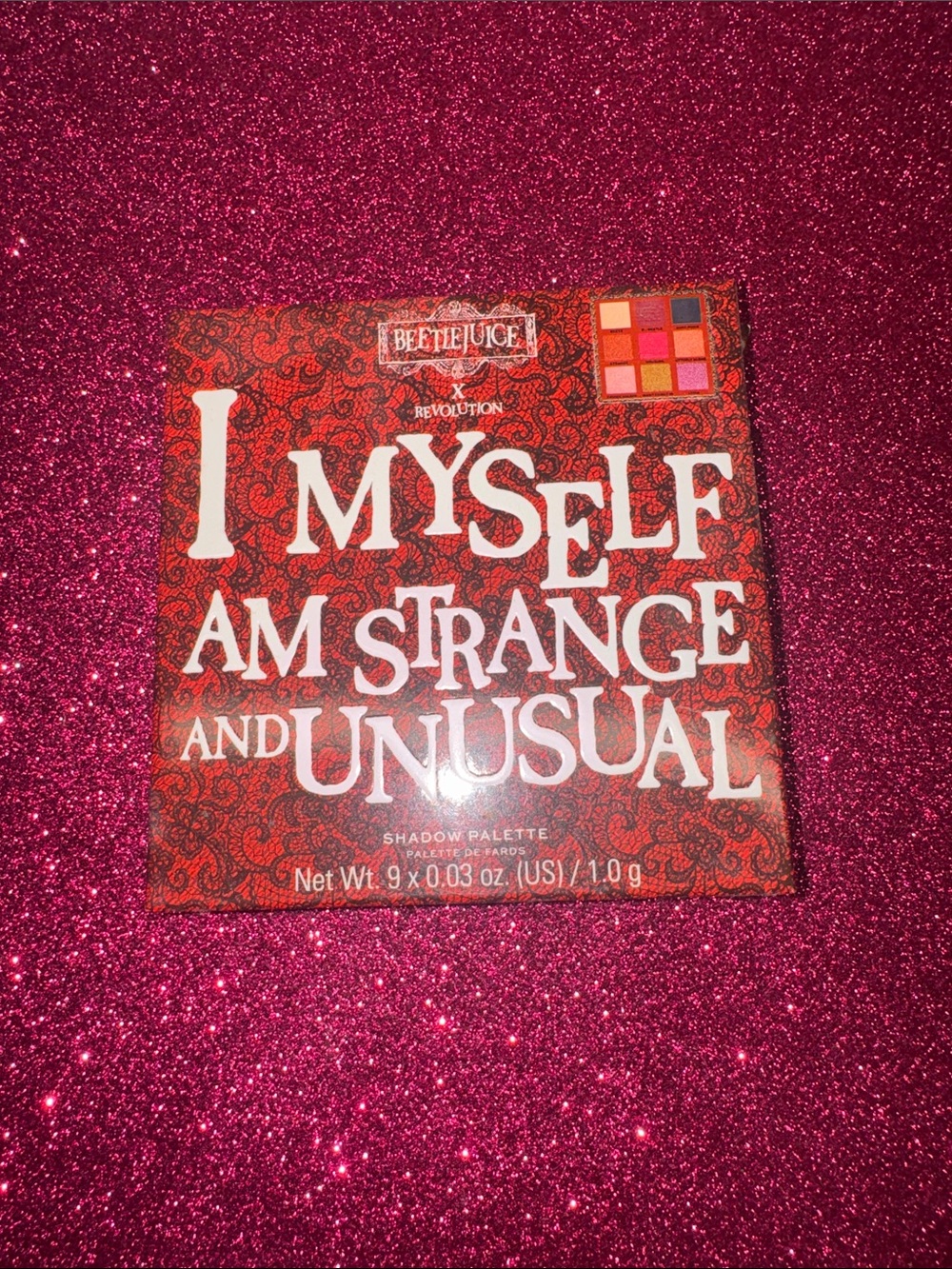 Beetlejuice x revolution eye shadow palette